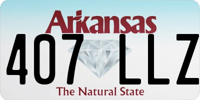 AR license plate 407LLZ