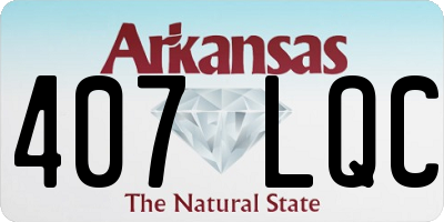 AR license plate 407LQC