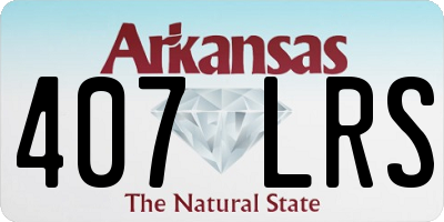 AR license plate 407LRS