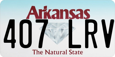 AR license plate 407LRV