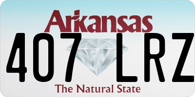 AR license plate 407LRZ