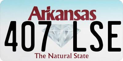 AR license plate 407LSE