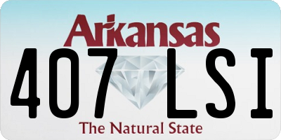 AR license plate 407LSI