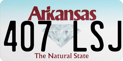 AR license plate 407LSJ