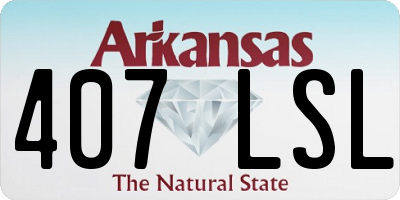 AR license plate 407LSL