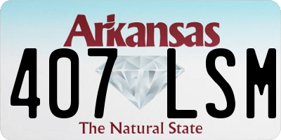 AR license plate 407LSM