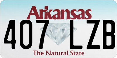 AR license plate 407LZB