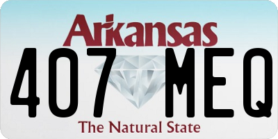 AR license plate 407MEQ