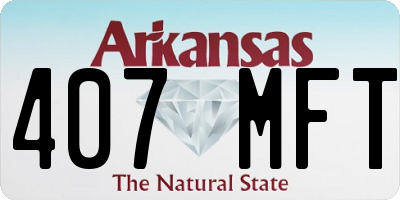 AR license plate 407MFT