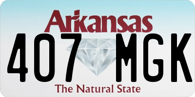 AR license plate 407MGK