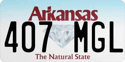 AR license plate 407MGL