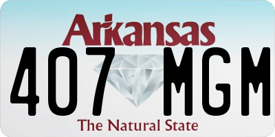AR license plate 407MGM