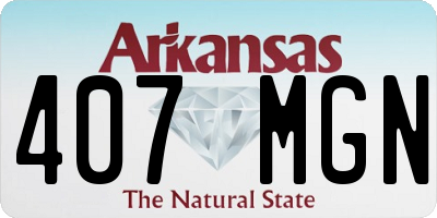 AR license plate 407MGN