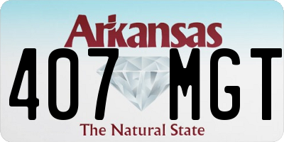 AR license plate 407MGT