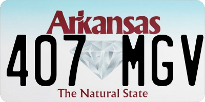 AR license plate 407MGV