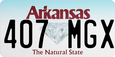 AR license plate 407MGX