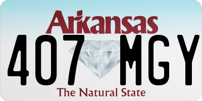 AR license plate 407MGY