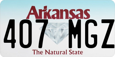 AR license plate 407MGZ