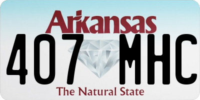 AR license plate 407MHC