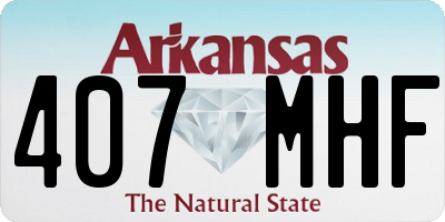 AR license plate 407MHF