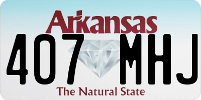AR license plate 407MHJ