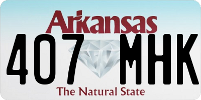 AR license plate 407MHK