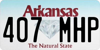 AR license plate 407MHP