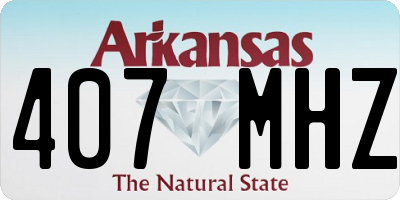 AR license plate 407MHZ