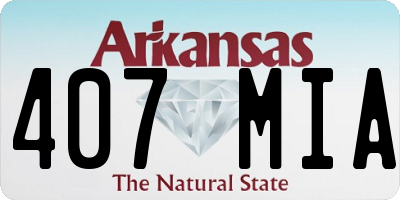 AR license plate 407MIA