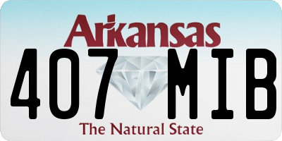 AR license plate 407MIB
