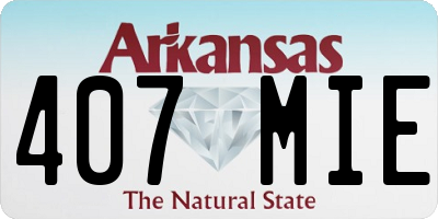AR license plate 407MIE