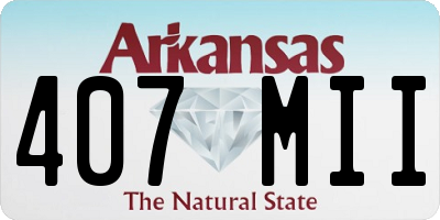 AR license plate 407MII