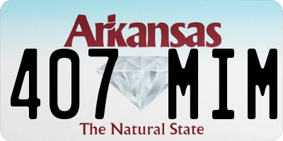 AR license plate 407MIM
