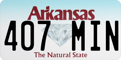 AR license plate 407MIN