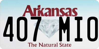 AR license plate 407MIO