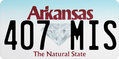 AR license plate 407MIS