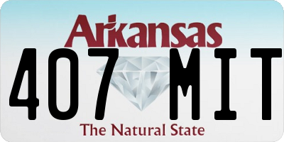 AR license plate 407MIT