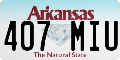 AR license plate 407MIU