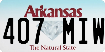AR license plate 407MIW