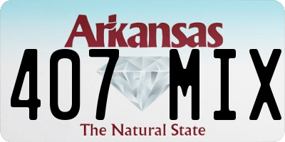 AR license plate 407MIX
