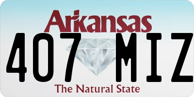 AR license plate 407MIZ
