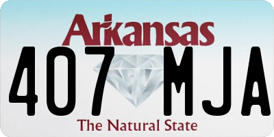 AR license plate 407MJA
