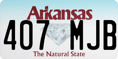 AR license plate 407MJB