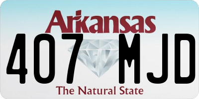AR license plate 407MJD