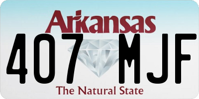 AR license plate 407MJF