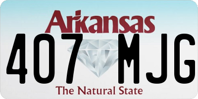 AR license plate 407MJG