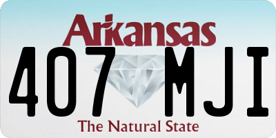 AR license plate 407MJI