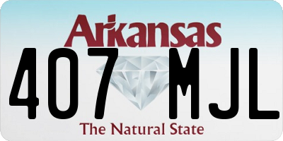 AR license plate 407MJL