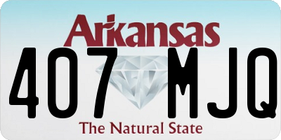 AR license plate 407MJQ