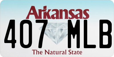AR license plate 407MLB